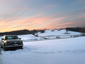 Beautiful end to a snowy weekend